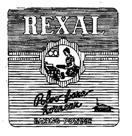 REXAL POLVO PARA HORNEAR BAKING POWDER. trademark