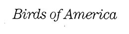 BIRDS OF AMERICA trademark