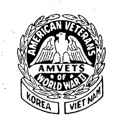 AMERICAN VETERANS AMVETS OF WORLD WAR II KOREA VIET NAM trademark