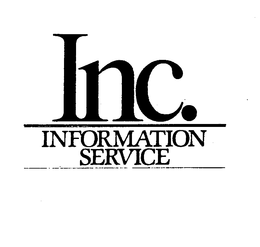 INC. INFORMATION SERVICE trademark