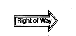 RIGHT OF WAY trademark