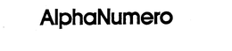 ALPHANUMERO trademark