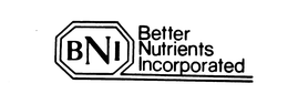 BNI BETTER NUTRIENTS INCORPORATED trademark