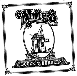 WHITEY'S BOOZE N' BURGERS trademark