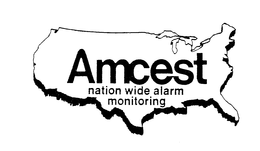 AMCEST NATION WIDE ALARM MONITORING trademark
