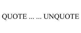 QUOTE ... ... UNQUOTE trademark