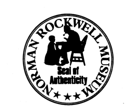 NORMAN ROCKWELL MUSEUM SEAL OF AUTHENTICITY trademark