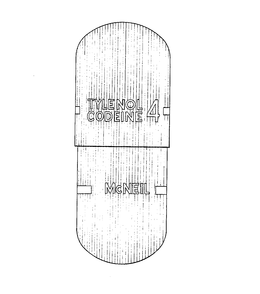 TYLENOL CODEINE 4 MCNEIL trademark