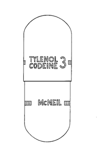 TYLENOL CODEINE 3 MCNEIL trademark