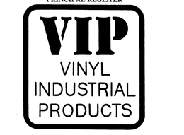 VIP VINYL INDUSTRIAL PRODUCTS trademark