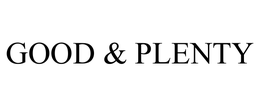 GOOD & PLENTY trademark