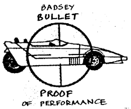 BADSEY BULLET PROOF OF PERFORMANCE trademark