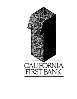 1 CALIFORNIA FIRST BANK trademark