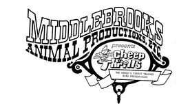 MIDDLEBROOKS ANIMAL PRODUCTIONS, ETC. PRESENTS CHEAP THRILLS THE WORLD'S FINEST TRAINED BIRD PRESENTATION trademark