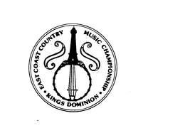 EAST COAST COUNTRY MUSIC CHAMPIONSHIP KINGS DOMINION trademark