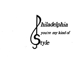 PHILADELPHIA YOU'RE MY KIND OF SOUND trademark