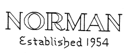 NORMAN ESTABLISHED 1954 trademark