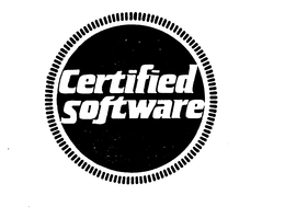 CERTIFIED SOFTWARE trademark