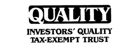 QUALITY INVESTORS' QUALITY TAX-EXEMPT TRUST trademark