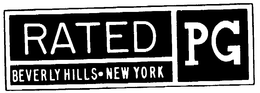 RATED PG BEVERLY HILLS NEW YORK trademark