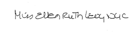 MISS ELLEN RUTH LEVY NYC trademark