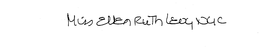 MISS ELLEN RUTH LEVY NYC trademark