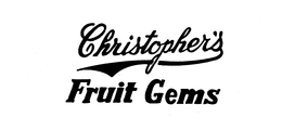 CHRISTOPHER'S FRUIT GEMS trademark