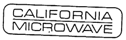 CALIFORNIA MICROWAVE trademark
