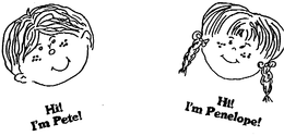 HI! I'M PETE HI! I'M PENELOPE trademark