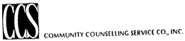 CCS COMMUNITY COUNSELLING SERVICE CO. INC. trademark