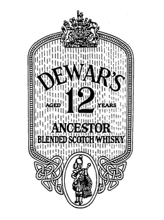 DEWAR'S AGED 12 YEARS ANCESTOR BLENDED SCOTCH WHISKY trademark