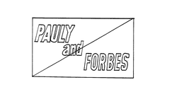 PAULY AND FORBES trademark