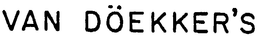 VAN DOEKKER'S trademark