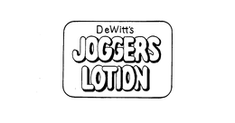 DEWITT'S JOGGERS LOTION trademark
