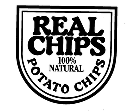 REAL CHIPS 100% NATURAL POTATO CHIPS trademark