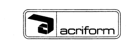 A ACRIFORM trademark