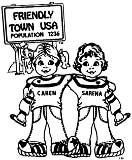 FRIENDLY TOWN USA POPULATION 1236 trademark