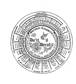 BAROQUE CERAMICS DO'IT & DECALIT MAKE YOUR OWN & DESIGN YOUR OWN trademark
