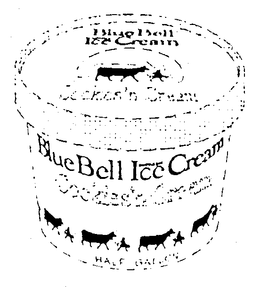 BLUE BELL ICE CREAM SUPREME COOKIES 'N CREAM HALF GALLON trademark