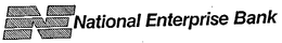 NATIONAL ENTERPRISE BANK trademark