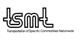 TSMT TRANSPORTATION OF SPECIFIC COMMODITIES NATIONWIDE trademark