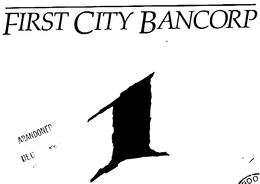 FIRST CITY BANCORP trademark