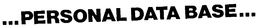 PERSONAL DATA BASE trademark