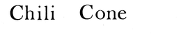 CHILI CONE trademark