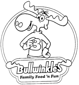 BULLWINKLE'S FAMILY FOOD'N FUN trademark