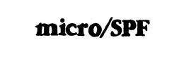 MICRO/SPF trademark