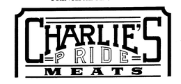 CHARLIE'S PRIDE MEATS trademark