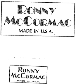 RONNY MCCORMAC trademark