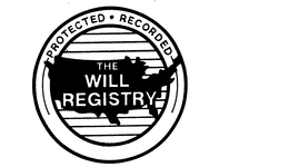 THE WILL REGISTRY PROTECTED.RECORDED trademark