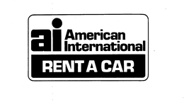 AI AMERICAN INTERNATIONAL RENT A CAR trademark